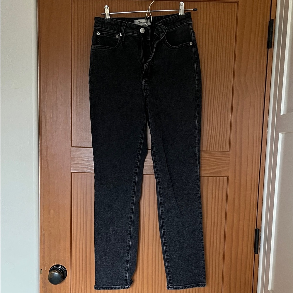 Madewell Women's Black Straight Leg Jeans, Size 25, Curvy Perfect Vintage Jean